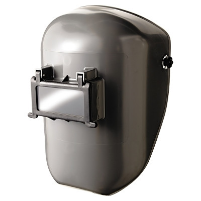 Fibre-Metal by PIP 4906GY Tigerhood Classic Welding Helmet, #10 Shade, Gray, Lift Front, 2 in x 4-1/4 in Window, Incl Mounting Cups/Lens/Plate