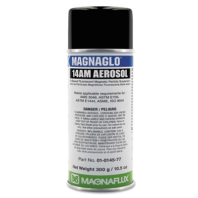 Magnaflux 01014578 Magnaglo 14AM Prepared Oil Bath, 16 oz, Aerosol Can, Brown