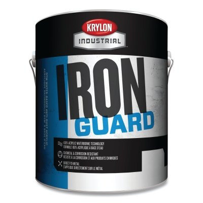 Krylon Industrial K11004711 IRON GUARD Water-based Acrylic Enamel, 1 gal, New Cat Yellow, Gloss