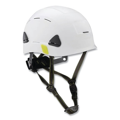 Fibre-Metal by PIP CSH11001 Climbing Style Safety Helmet, Type II, Dual Locking Rachet Suspension, Vented, White