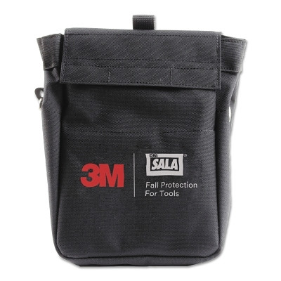 DBI-SALA 1500124 Tool Pouch with D-rings, 7.5 x 5 x 11, Canvas, Black