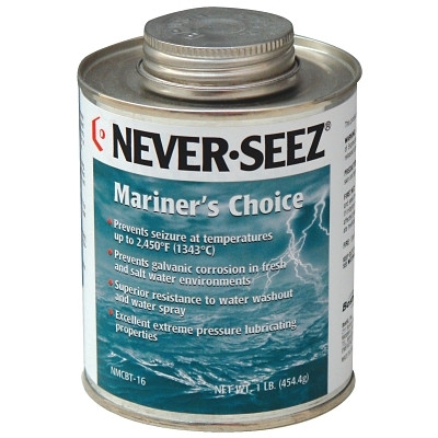 Never-Seez 30803826 Mariner's Choice Anti-Seize, 16 oz Brush Top Can