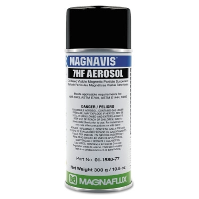 Magnaflux 01158078 Magnavis 7HF BK Visible Magnetic Particle Wet Method Prepared Bath, 16 oz Aerosol