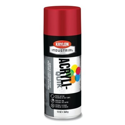 Krylon K02108A07 ACRYLI-QUIK Acrylic Lacquer Paint, 12 oz, Banner Red, Gloss