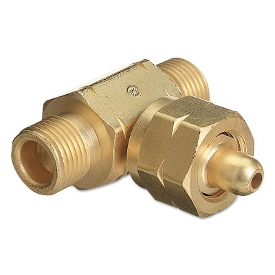 Western Enterprises T346 Manifold Coupler Tees, Coupler, 3,000 PSIG, Brass, Air