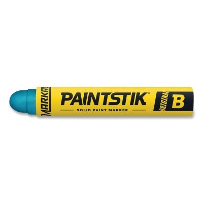 Markal 82835 Paintstik Original B Solid Paint Marker, 11/16 in dia, 4-3/4 in L, Fluorescent Blue