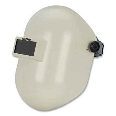 Jackson Safety 14321 280PLFG Fixed Front Welding Helmet, Shade 10 IR, White, 2 in W x 4-1/4 in L Filter