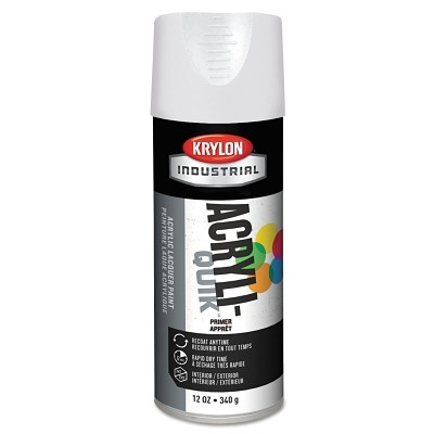 Krylon K01315A07 Primer, 12 oz, Aerosol Can, White
