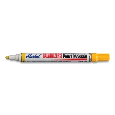 Markal 028786 Galvanizer's Removable Paint Marker, Yellow, Medium Tip, Bullet