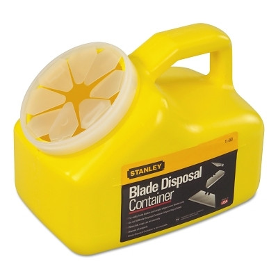 Stanley 11080 Blade Disposal Container, High Impact/Puncture Resistant Plastic