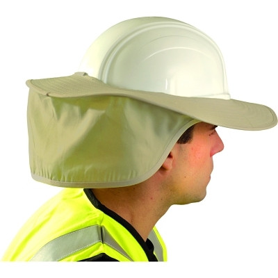 OccuNomix 899KHK Stow Away Hard Hat Shade, For Most Hard Hats including Full Brim, One Size, Khaki