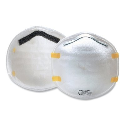 Gerson 1730 N95 Particulate Respirator, Nose and Mouth, Universal, Non-Oil Based Particulates, White