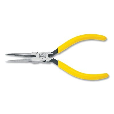 Klein Tools D318512C Long Needle Nose Pliers, Straight, Alloy Steel, 5 13/32 in