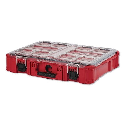 Milwaukee Tool 48228430 PACKOUT Organizers, 15 in x 4.61 in x 4.61 in, Polymer, Black/Red