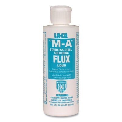 LA-CO 23913 M-A Stainless Steel Flux Liquid, Bottle, 1 qt