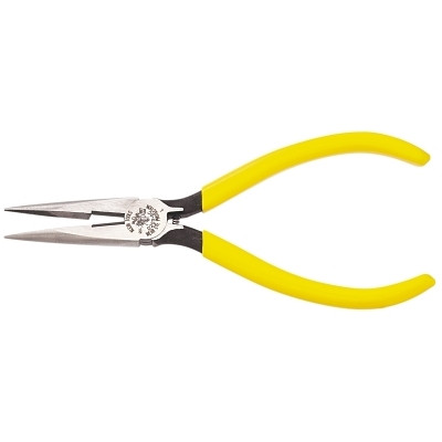 Klein Tools D2036C Standard Long-Nose Pliers, Steel, 6 5/8 in