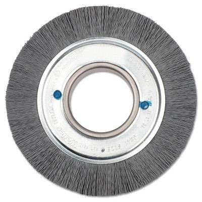 Weiler 83050 Nylox Crimped-Filament Wheel Brush, 6in Dia. x 1in W, 0.040 Bristle, 3,600 rpm