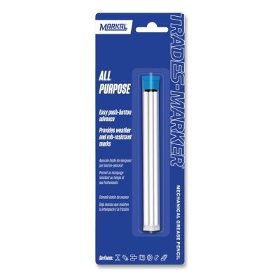 Markal 96042 Trades Marker All Purpose Marker Refill, White, 6 EA/PK
