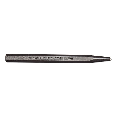 Mayhew Tools 24001 Center Punch - Full Finish, 4-1/2 in, 5/32 in tip, Alloy Steel