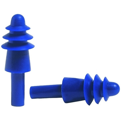 Howard Leight by PIP AS1 AirSoft Reusable Earplug, Thermoplastic Elastomer, Blue/Red, Uncorded