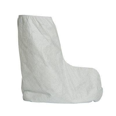 DuPont Tyvek TY454S-LG Tyvek Boot Cover with Skid-Resistant Sole, Large, White