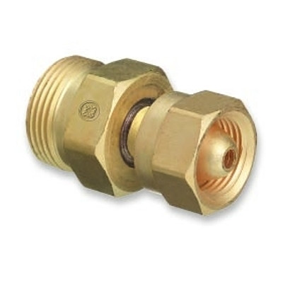 Western Enterprises 314 Brass Cylinder Adaptor, From CGA-200 MC Acetylene To CGA-520 B Tank