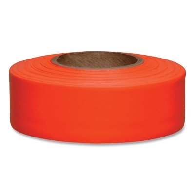 Presco TFOG Taffeta Flagging Tape, 1-3/16 in x 150 ft, Orange