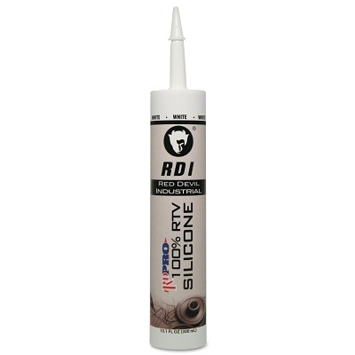 Red Devil 0816OI 100% Silicone Architectural Grade RTV Sealant, 9.8 fl oz Cartridge, White
