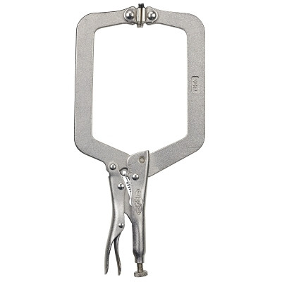 Irwin VISE-GRIP 31 Locking C-Clamps with Swivel Pads, Jaw Opens to 4-1/2 in, 9 in Long
