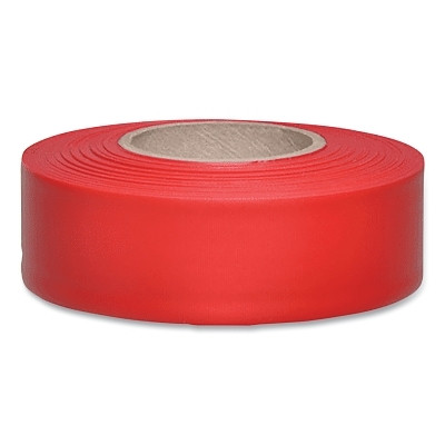 Presco TFR Taffeta Flagging Tape, 1-3/16 in x 300 ft, Red