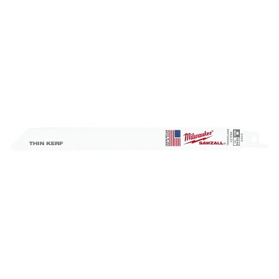 Milwaukee Tool 48005193 SAWZALL Standard Multi-Material Blade, 8 in L x 5/8 in W, 10/14 TPI, 5 EA/PKG