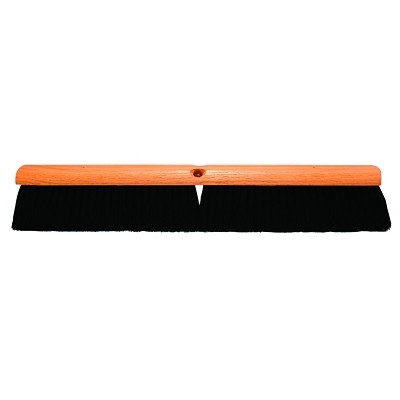 Magnolia Brush 1024LH No. 10 Line Floor Brush, 24 in L, Hardwood, Black Tampico