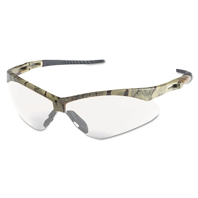 KleenGuard 22608 V30 Nemesis Safety Glasses, Clear, Polycarbonate Lens, Anti-Fog, Camouflage Frame/Temples, Nylon