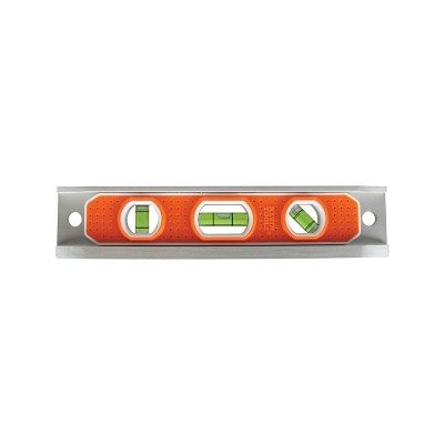 Klein Tools 935R Torpedo Levels, 9 in, 3 Vials, Aluminium, Magnetic, V-Grooved