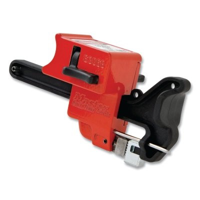 Master Lock S3068 Seal Tight Handle-On Ball Valve Lockout, 6 in L, Red
