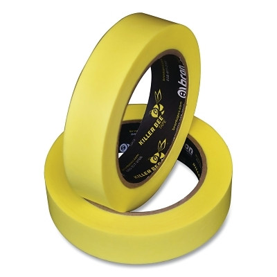 Bron Tapes 132651 Killer Bee Masking Tape, BT-7061, 24 mm W x 50 m L, Yellow