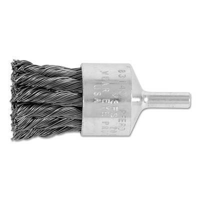 Advance Brush 83140 Straight Cup Knot End Brushes, Carbon Steel, 1" x 0.02"
