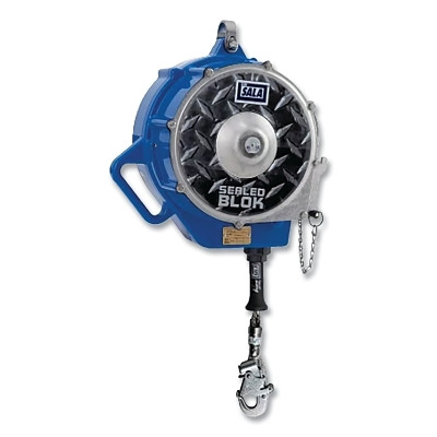 DBI-SALA 7100324056 Sealed-Blok Self-Retracting Lifeline, 3400171, 130 ft, Swivel Snap Hook Top, 420 lb, Swivel Snap Hook Bottom, Single-Leg