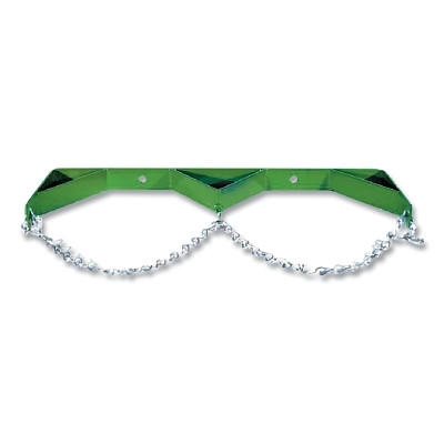 Anthony WB200C Cylinder Wall Bracket, Dual with Chain, Steel, 7 in to 9-1/2 in dia, Green