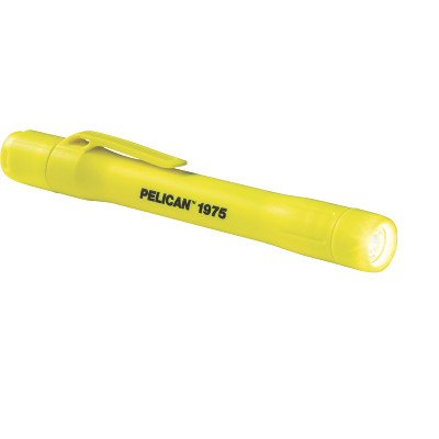 Pelican 0197500100245 LED Penlight, 2 AAA, 117 Lumens, Hi Vis Yellow, Helmet Mount, 6 EA/PK