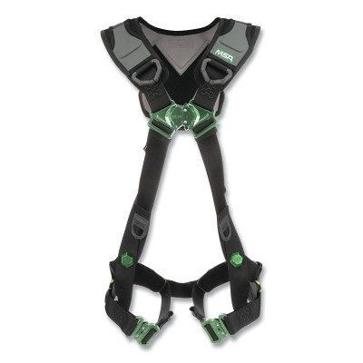 MSA 10239981 V-FLEX Full-Body Harness,  Back D-Ring, XL, QC Chest/Leg Buckles, Leg/Shoulder Padding