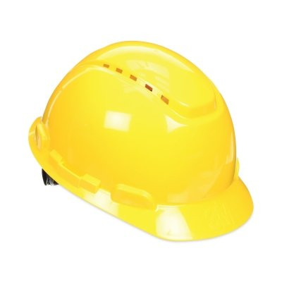 3M 7100239986 SecureFit Pressure Diffusion Ratchet Suspension w/UVicator Hard Hats and Caps, Cap, Vented, Yellow