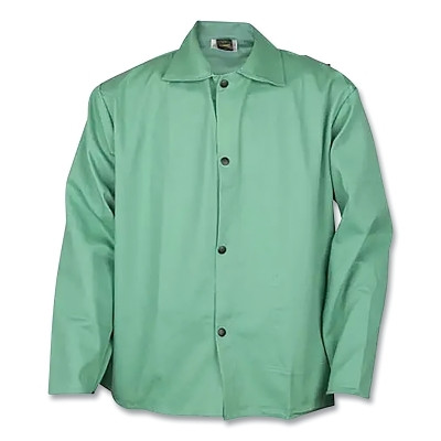 Tillman 6230XL Lightweight Flame Resistant Welding Jacket, 6230, Westex FR7A, XL, Green