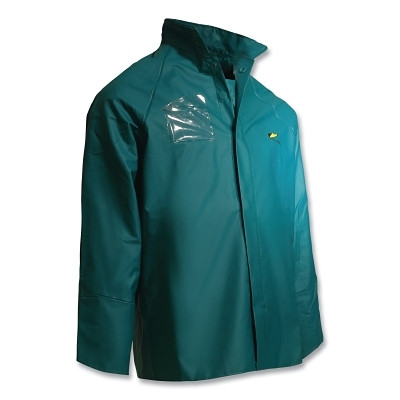ONGUARD 7123200.5X Sanitex Jackets with Hood Snap, 5X-Large, PVC, Green