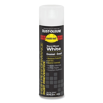 Rust-Oleum 209567 High Performance V2100 System Enamel Aerosol, 15 oz, White, Semi-Gloss Pant