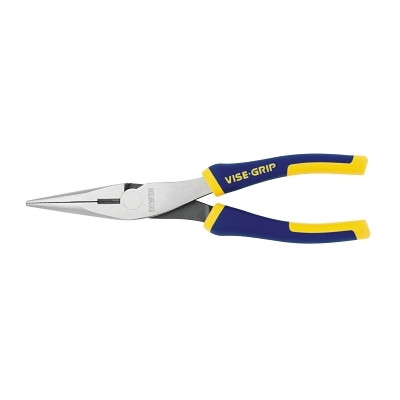 Irwin VISE-GRIP 2078218 Long Nose Pliers, Chromium Steel, 8 in