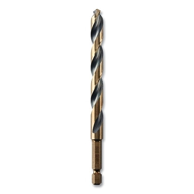 DeWalt DWA5023 Black and Gold Impact Ready Drill Bit, 23/64 in dia, 135 Split Point Tip, 5 in OAL