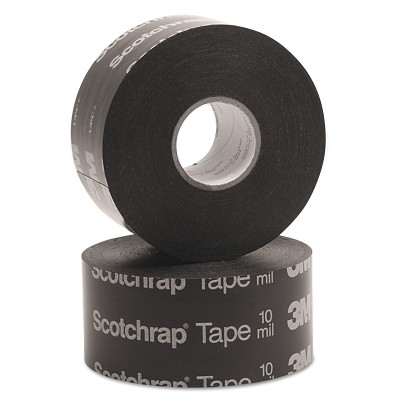 3M 7000005812 Scotchrap All-Weather Corrosion Protection Tape 50 and 51, Unprinted, 100 ft x 2 in, 10 mil, Black