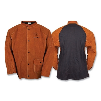 Tillman 3360XL Leather and Indura Flame Resistant Welding Jacket 30 In XL