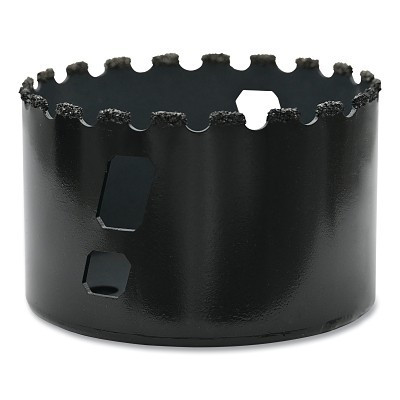 M.K. Morse 216647 Carbide Grit Hole Saw 4 Inch Diameter Fiberglass Cast Iron Masonry